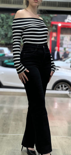 Jean gossip Wide leg noir