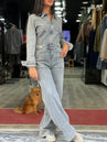 Combinaison gossip en jean clair