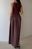 Robe bateau marron