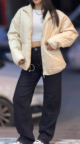 Veste parka beige