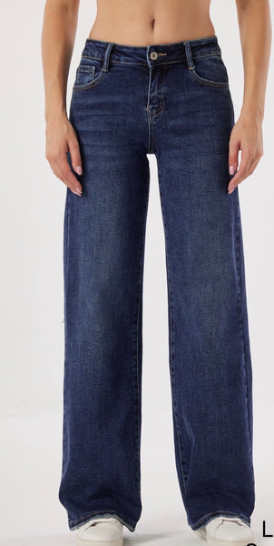 Jean Gossip taille basse bleu