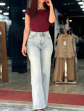 Jean Wide leg clouté