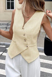 Gilet boutonnage asymétrique