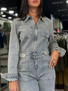 Combinaison gossip en jean clair