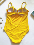 Maillot une piece jaune