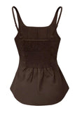 Haut camisole marron
