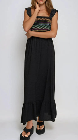 Robe zigzag noir
