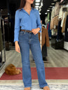 JEANS GOSSIP straight bleu stone