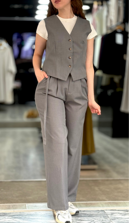 Ensemble gossip waistcoat gris