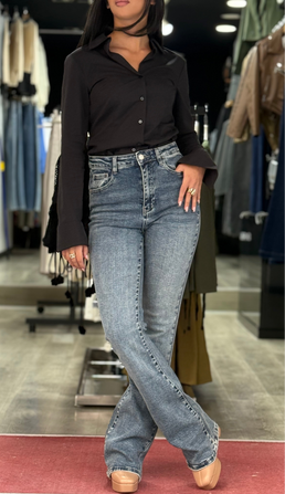 Jean Gossip flare fit extra long