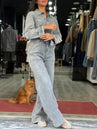 Combinaison gossip en jean clair