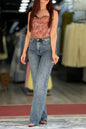 Jeans straight vintage bleu