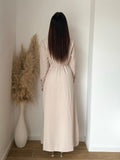 Robe Gossip col beige