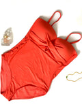 Maillot une pièce orange