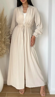 Gilet gossip détail galon beige