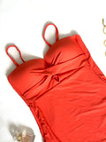 Maillot une pièce orange