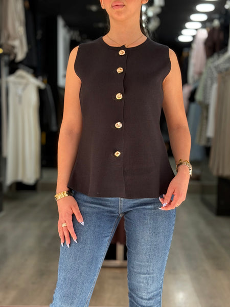 Gilet Gossip boutonné sans manche