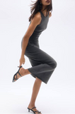 Robe pullandbear gris