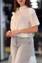 Chemise gossip broder blanche