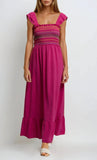 Robe zigzag rose