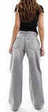 Jean  stradivarius wide leg déchirer