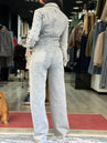 Combinaison gossip en jean clair