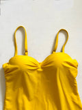 Maillot une piece jaune