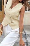Gilet boutonnage asymétrique
