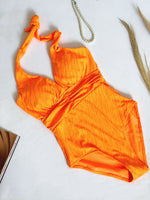 Maillot une pièce orange