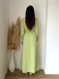 Robe  longue Gossip col vert