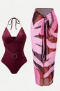 Ensemble maillot une pièces et paréo