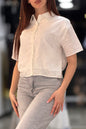 Chemise gossip broder blanche