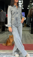 Combinaison gossip en jean clair
