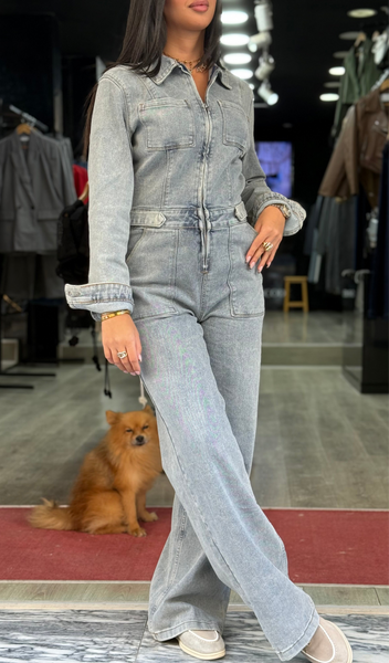 Combinaison gossip en jean clair