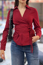 Blouse gothiques bordeaux