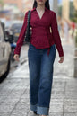 Blouse gothiques bordeaux