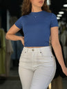 Jean gossip  Norfy wide blanc
