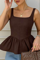 Haut camisole marron