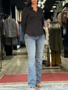 Jean Gossip flare fit extra long
