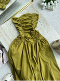 Robe gossip drapée vert