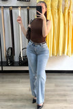 Jean Wide leg claire extra long