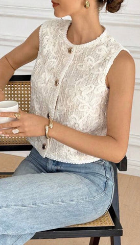 Gilet imprimer jacquard