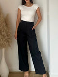 Pantalon Gossip noir ceinture