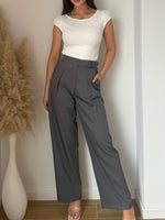 Pantalon Gossip gris ceinture