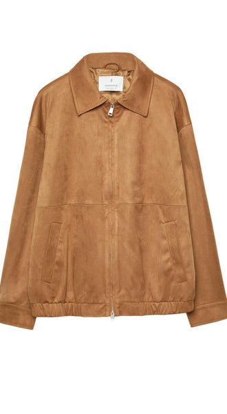 Blouson en daim stradivarius