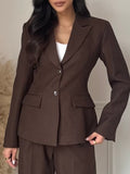Blazer Gossip sur taille marron