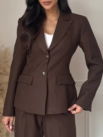 Blazer Gossip sur taille marron