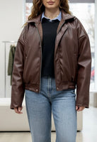 Bombers  simili bordeaux