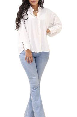 Chemise satiné gossip  blanc