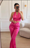 Ensemble pantalon+ haut rose